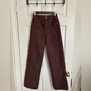 Mocha Brown Heidi Wide Leg Jeans
